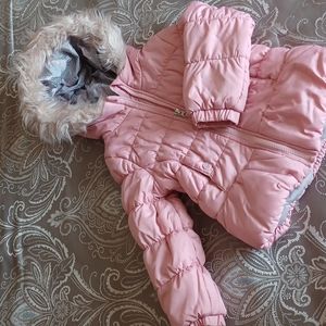 WEATHERTAMER, Toddler girl winter jacket,size 4.